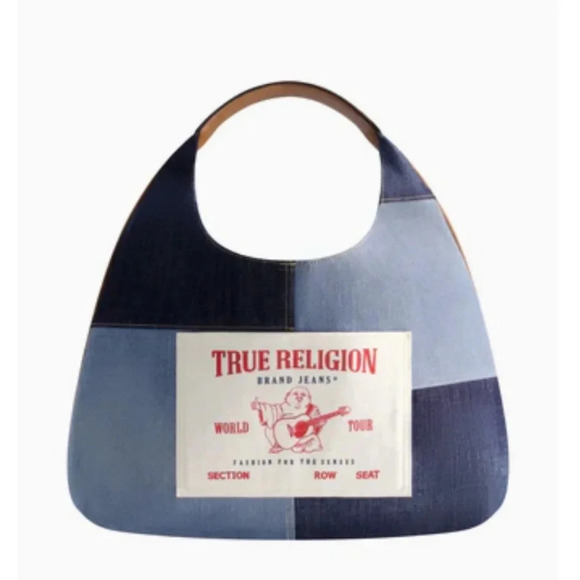True religion patchwork denim large Hobo - Picture 1 of 12